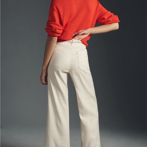 Maeve Colette Cropped Wide Leg Pants Lavender Size 28 NWT - Picture 5 of 5